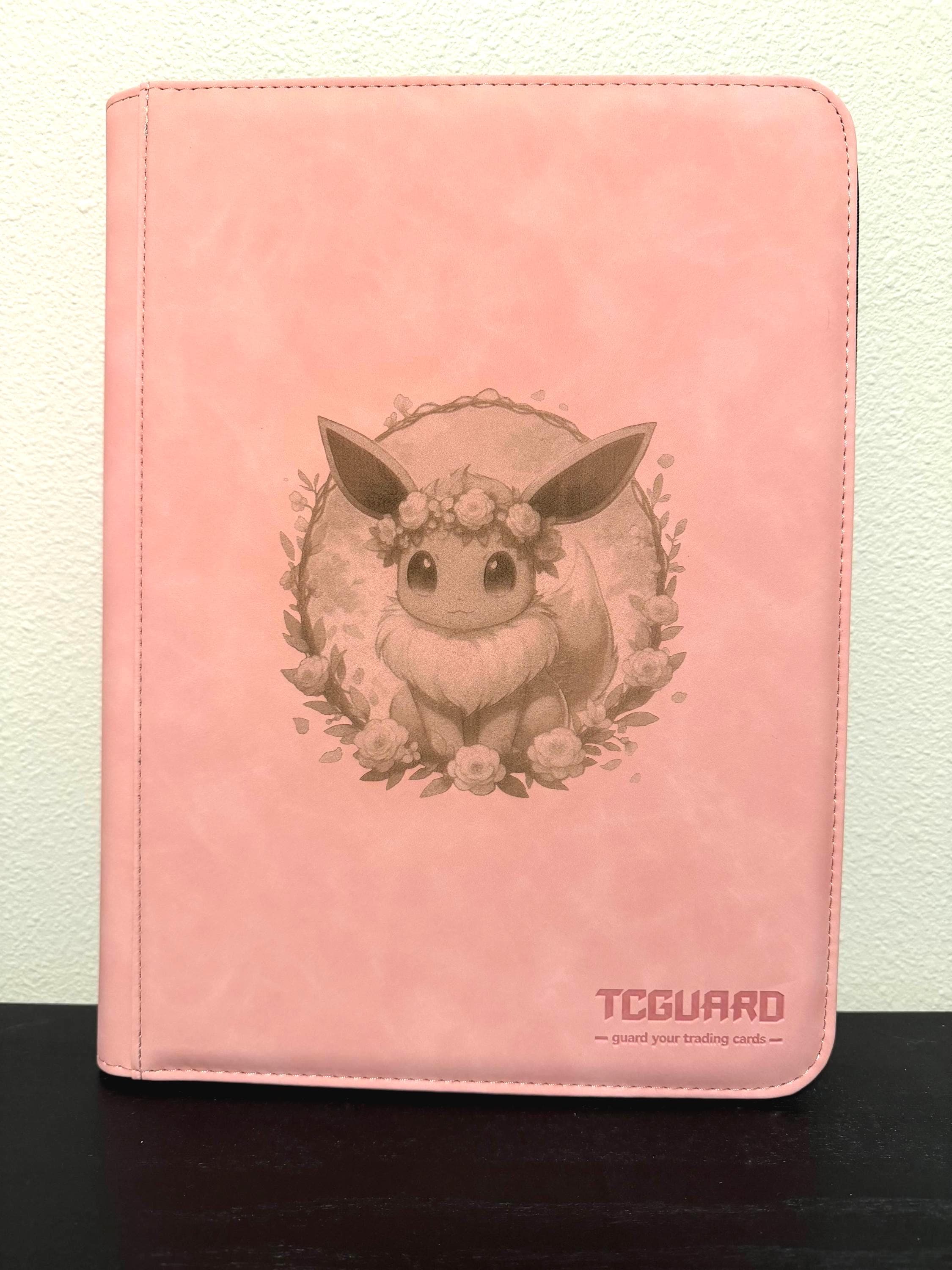 Pokémon - Eevee Custom Pink Tcguard 9 Pocket Trading Card Binder