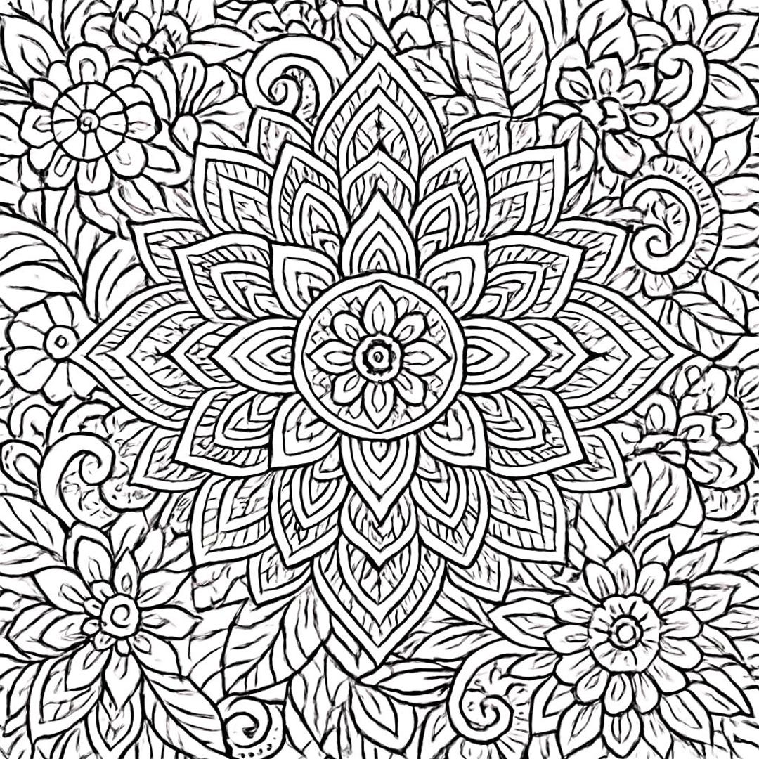 Complex Colouring Templates - Etsy