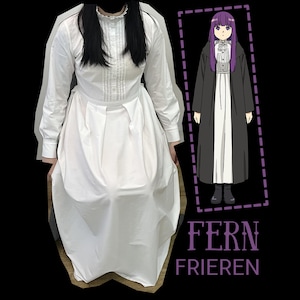 Fern Cosplay Frieren Beyond Journey's End Anime Costume Dress Made by Measure
