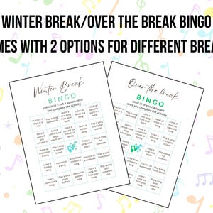 Winter Break Piano Practice Challenge Bingo | Holiday Practice Motivation Game | Piano Teacher Resource | Summer Practice Tracker