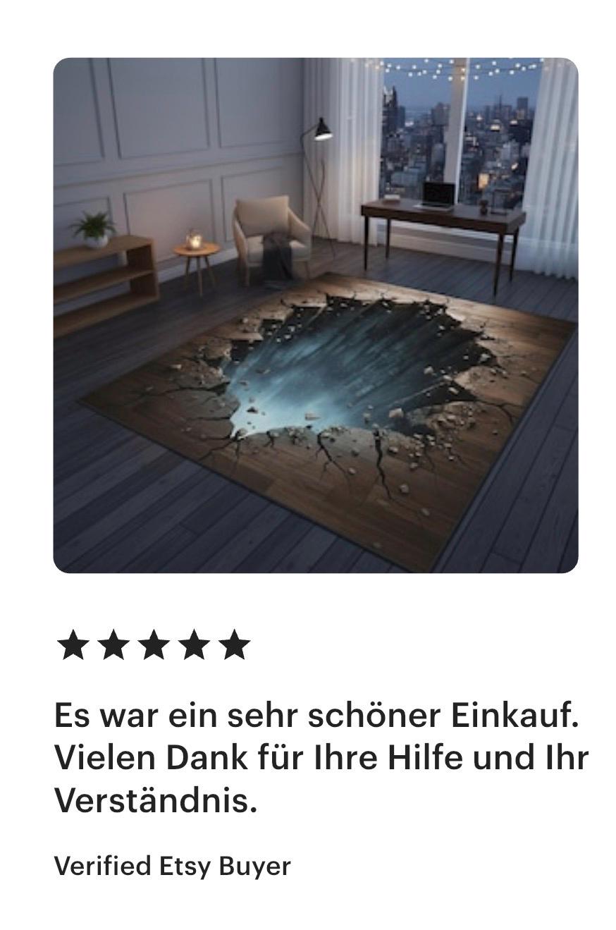 Fake Abyss Rug 3D Illusion Abyss Rug: Optical Effect Gamer Room Decor - Etsy