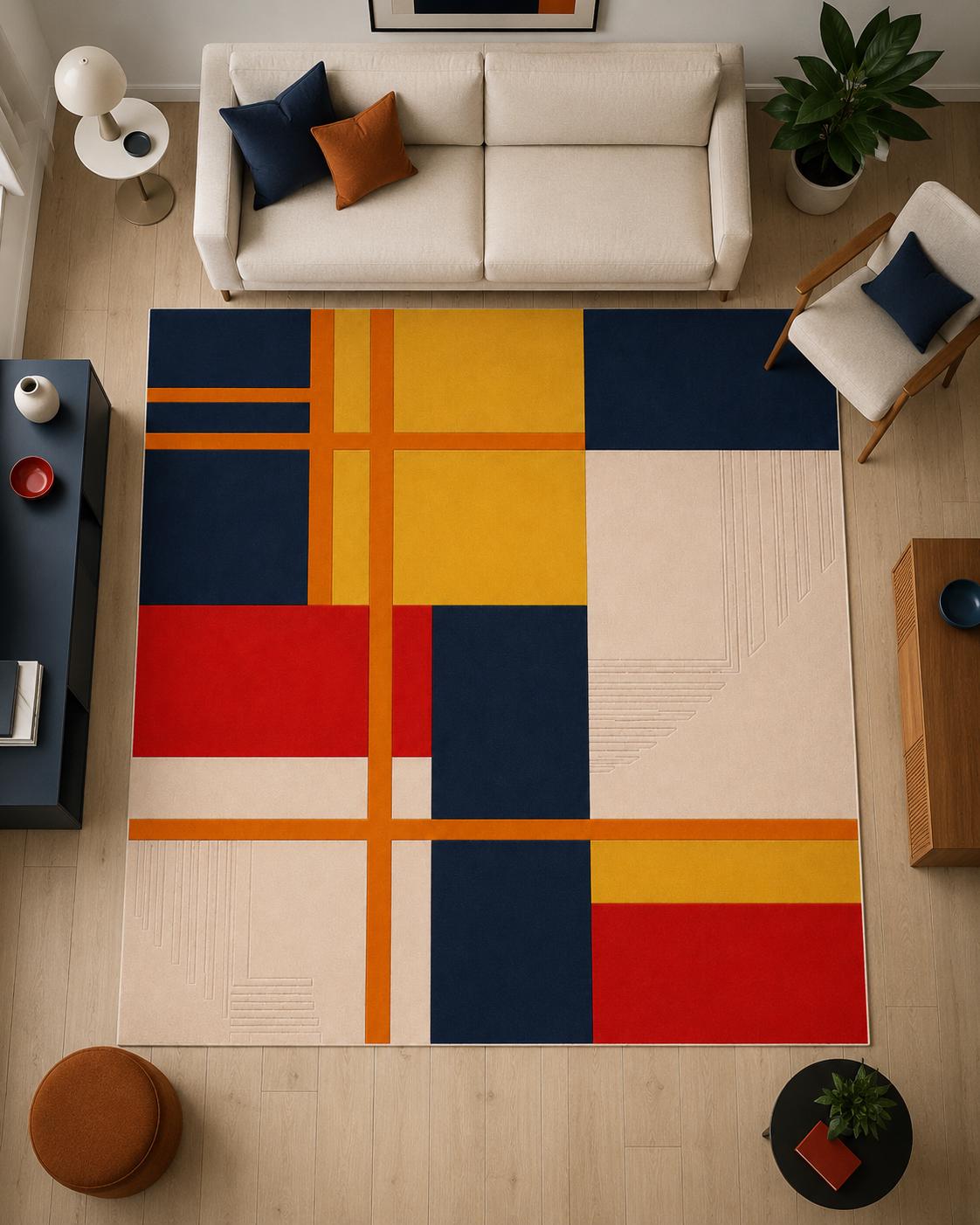 Mid century rug - Etsy 日本