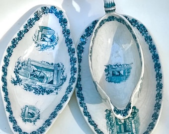 フランスTERRE DE FER 小鳥メイン皿Choisy Le Roi Choisy le Roi HB & Cie ”Terre de fer” 平皿 - L'atelier