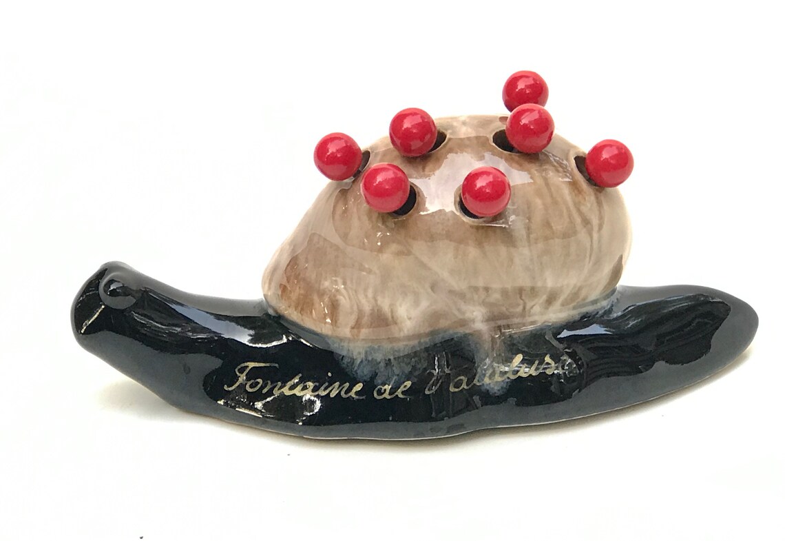 Vintage french escargot snail pick holder Etsy