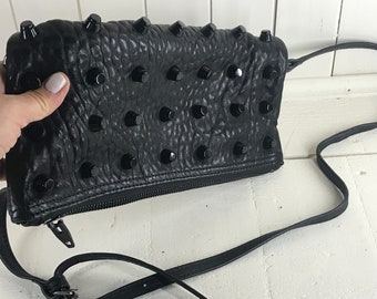 Real leather handbag clutch never used