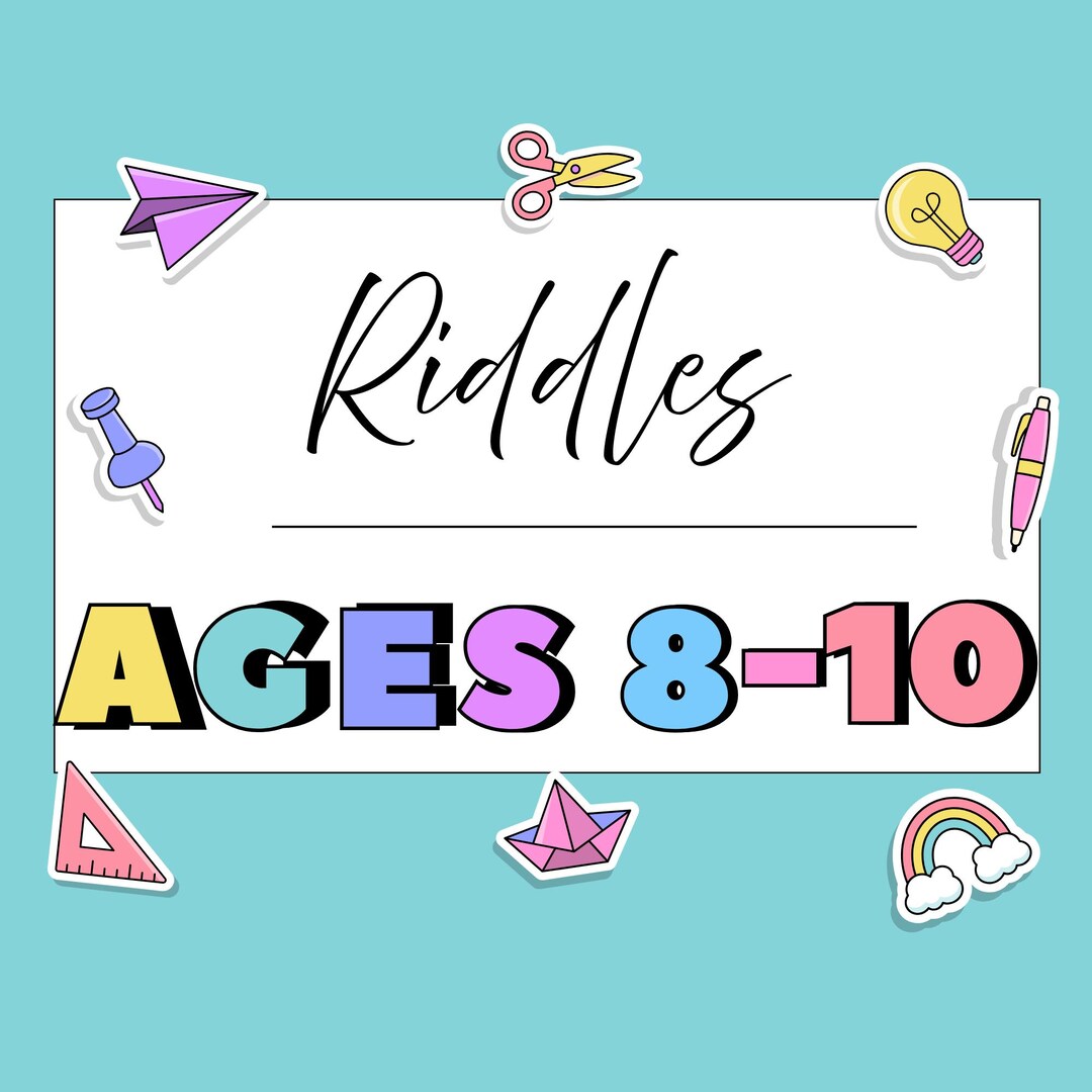 Riddles for Kids Ages 8–10, 40 Brain Teasers, Fun & Challenging Riddle ...