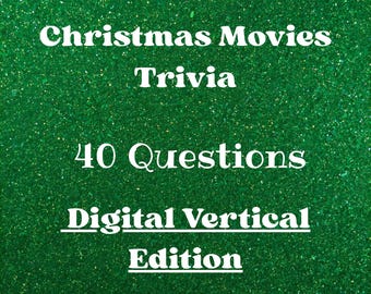 Quiz de Natal sobre Filmes, 40 perguntas, quiz digital vertical