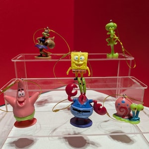 SpongeBob Squarepants Christmas Tree Decorations 5 figurines SpongeBob and others