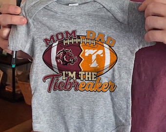 Custom House Divided Infant Jersey Bodysuit, Personalized Split Team Shirts, Newborn Baby Gift, Custom Gift for Sports Fan Couple & Family