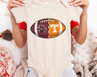 Custom House Divided Infant Jersey Bodysuit, Personalized Split Team Shirts, Newborn Baby Gift, Custom Gift for Sports Fan Couple & Family