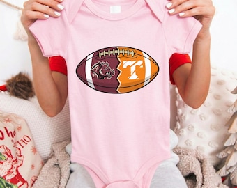 Custom House Divided Infant Jersey Bodysuit, Personalized Split Team Shirts, Newborn Baby Gift, Custom Gift for Sports Fan Couple & Family