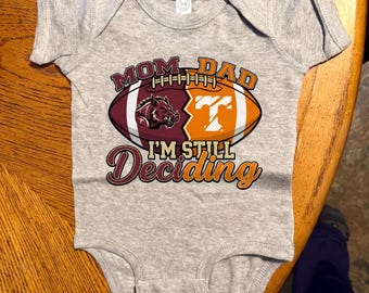 Custom House Divided Infant Jersey Bodysuit, Personalized Split Team Shirts, Newborn Baby Gift, Custom Gift for Sports Fan Couple & Family