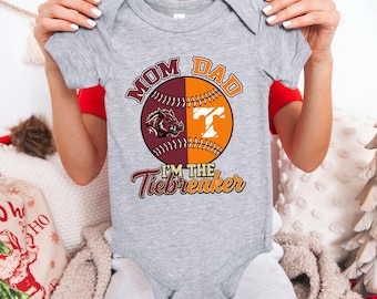 House Divided Custom Baseball Bodysuit, Personalized Sports Team Shirts, Custom Gift for Sports Fan Couple & Family, Newborn Baby Gift