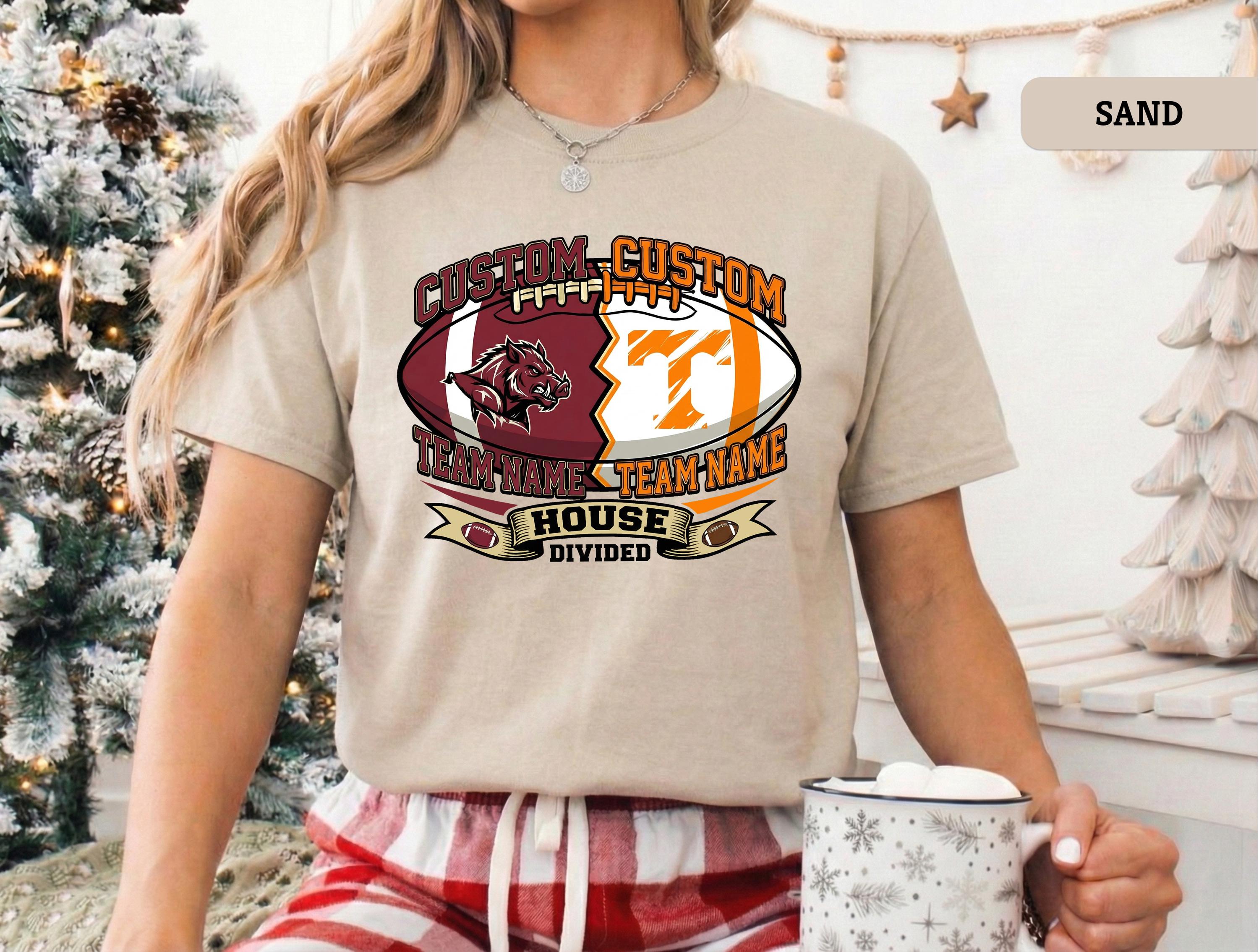 Custom College Shirt Two Colleges - Etsy
