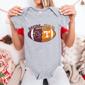 Custom House Divided Infant Jersey Bodysuit, Personalized Sports Team Shirts, Custom Gift for Sports Fan Couple & Family, Newborn Baby Gift