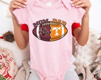 Custom House Divided Infant Jersey Bodysuit, Personalized Split Team Shirts, Newborn Baby Gift, Custom Gift for Sports Fan Couple & Family