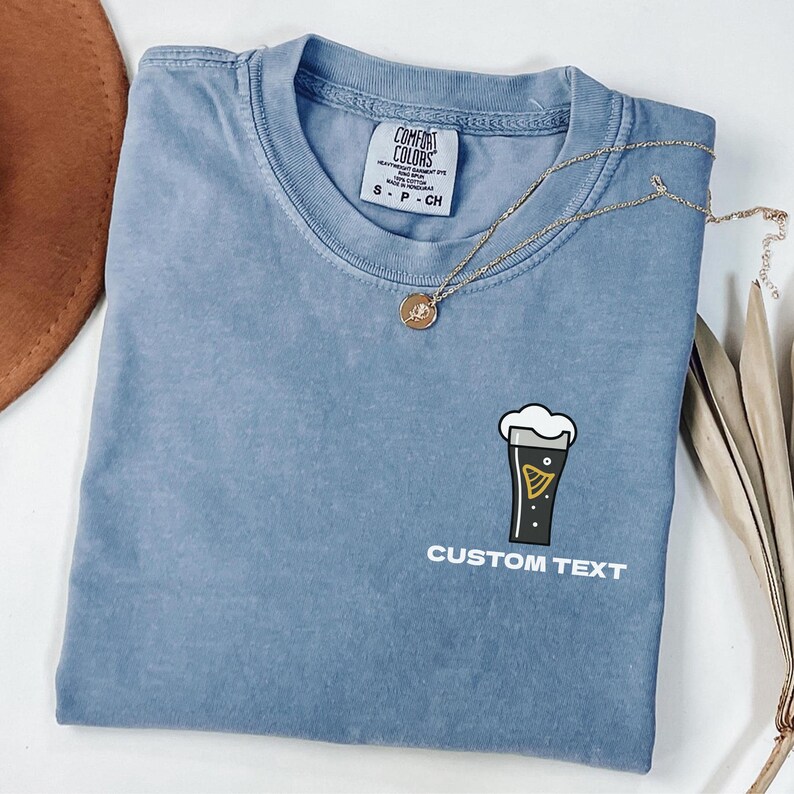 Custom Text Guinness Beer Comfort Colors® T-Shirt, Funny Beer Shirt, St. Patrick’s Day Gift, Irish Pub Party Tee, Beer Lovers Shirt image 4