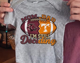 Custom House Divided Infant Jersey Bodysuit, Personalized Split Team Shirts, Newborn Baby Gift, Custom Gift for Sports Fan Couple & Family