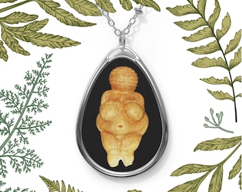 Fertility Goddess Pendant | Venus of Willendorf Mother Necklace