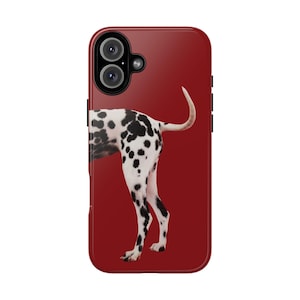 Red Vintage Dalmatian Phone Case| Protective Cover