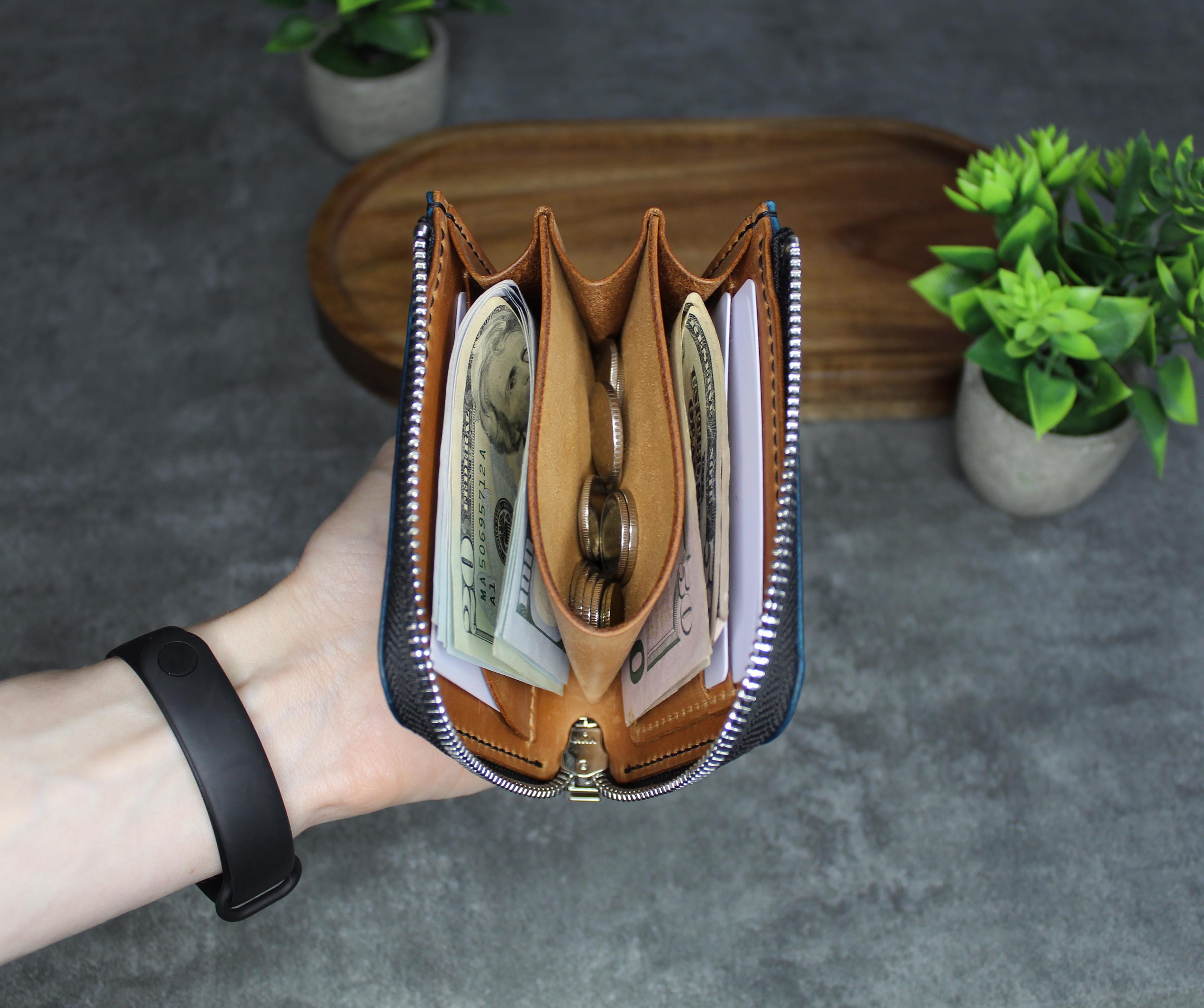 L Shaped Zip Wallet - Etsy