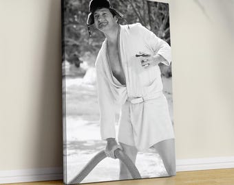 Funny Christmas Movie Poster, Bathroom Humor Wall Art