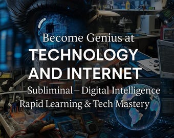 Werden Sie Genie bei Technologie und Internet-Unterbewußtsein - Digitale Intelligenz, schnelles Lernen und Technik-Beherrschung-Häufigkeit
