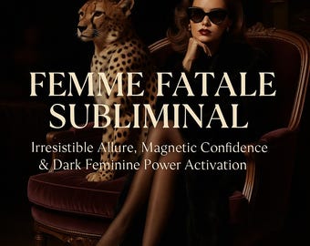 Femme Fatale Subliminal Irresistible Allure, Magnetic Confidence & Dark Feminine Power Activation