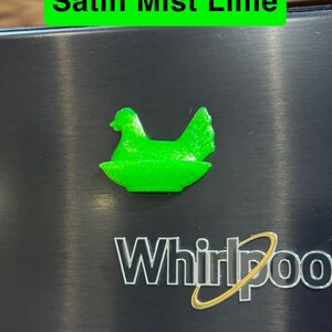 Indiana - Inspired Hen On Nest Magnets Satin Mist Lime