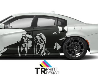 Include entrambi i lati Ghost Car Side Decal XL - Compatibile con Charger - Challenger - Mustang