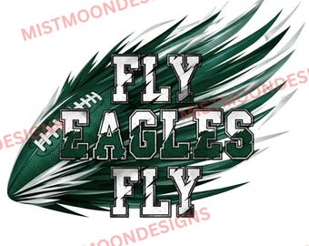 Águilas voladoras, fútbol, PNG / Imágenes prediseñadas de fútbol de ala verde / Sublimación del día del juego / Aficionado a los deportes de Filadelfia / Fútbol de Filadelfia PNG Descargar