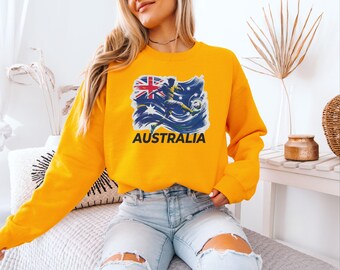Australian Soccer Fan Shirt, Aussie National Football Custom Gift Sports Graphic Tee, Personalized Country Tournament Pride Unisex T-Shirt