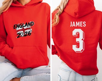 Camiseta gráfica de James #3, jugador estrella de Inglaterra, estilo camiseta de fútbol de dos caras, regalo personalizado, camiseta unisex inspirada en los fanáticos del fútbol del torneo mundial.