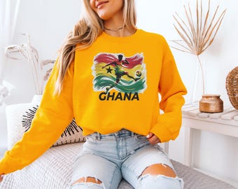 Ghana Football Fan Soccer Player Shirt, Ghanaian Pride Custom Gift African Flag Graphic Tee, Personalized Sports Heritage Unisex T-Shirt