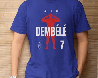 Air Dembele #7 France Style Soccer Graphic Tee, Animated 2026 World USA Design, Football Star Player Support Gift for Fans Unisex T-Shirt