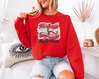 Austria Soccer Fan Shirt, Austrian Football Player Custom Gift Europe Match Day Graphic Tee, Personalized National Pride Unisex T-Shirt