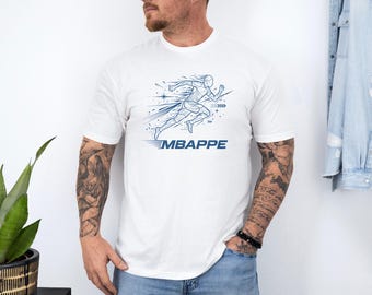 French Soccer Speed Graphic Tee, France Number 10 Fan Shirt, Dynamic Athlete Sports Design National Pride Football Lover Unisex T-Shirt