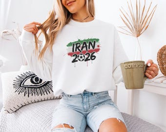 Iran Football Fan Shirt, World Tournament Logo Gift Graphic Tee, Sports Jersey Style Soccer Unisex T-Shirt