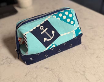 Handmade Zipper Bag with Water-Resistant Lining