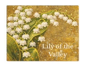 Lily of the Valley  Floral Placemat, May Birth Flower, Floral Botanical  Mat Table Decor