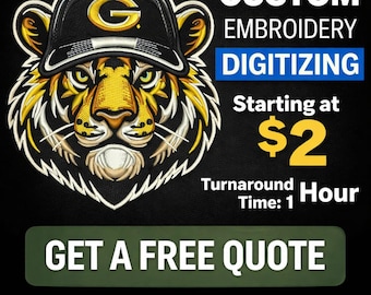 Digitalización de bordados personalizados, digitalización de logotipos, servicio de digitalización de bordados, digitalización de imágenes para bordado, digitalización personalizada