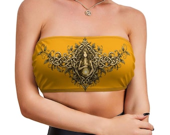 Celtic Norse Knotwork fertility goddess Strapless Women Tube Top Y2K Bandeau