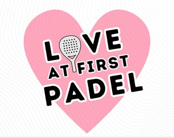 Pink Padel SVG Digital File | High Quality SVG & PNG File | Padel Tennis | Instant Download