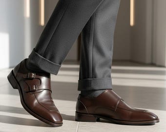 Handmade Italian Leather Oxford Shoes: Boys Ryan Double  display picture 1