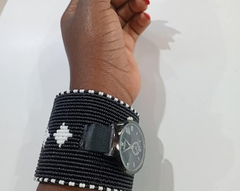 Handmade Beaded Bracelet Watch | Boho Style Women’s Wristwatch | Gift for Her/him