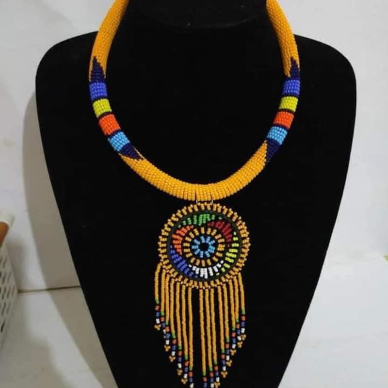 Maasai Beaded Necklace Choker - Handmade African Ethnic Jewelry main image 0