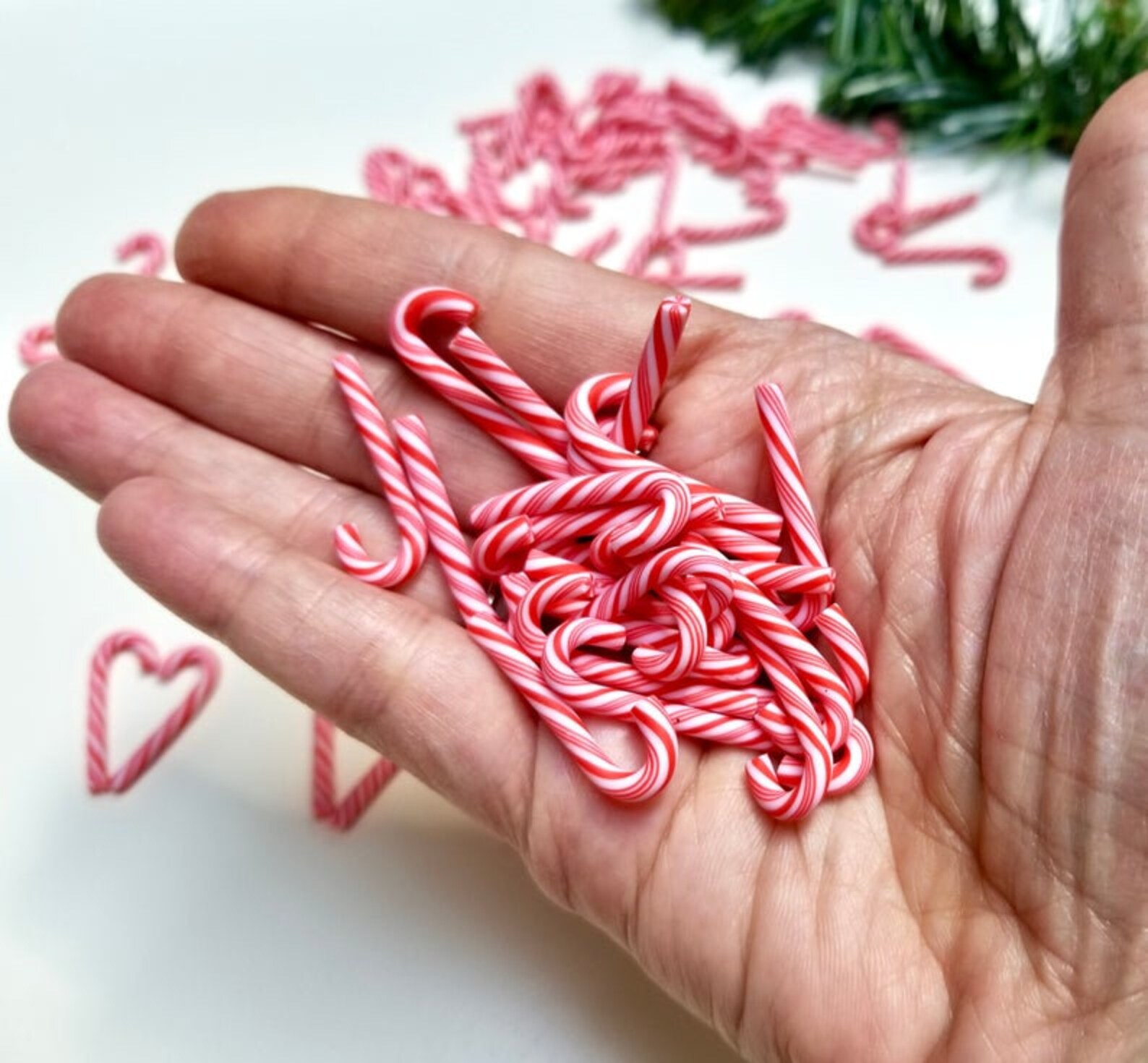 Miniature Polymer Clay Candy Canes Perfect for Fairy Etsy