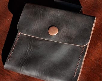 Genuine Leather Two-Tone Brown Belt Bag