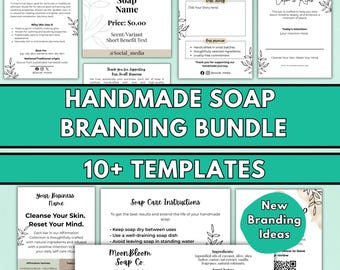 Seife Business Branding Vorlagen, Small Business Marketing Kit, Neue Vorlagen für kleine Unternehmen, Seifenetikettenvorlage, digitaler Download