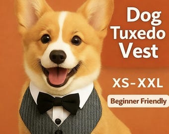 Dog tuxedo sewing patterns: suitable for small to large pets (PDF patterns)